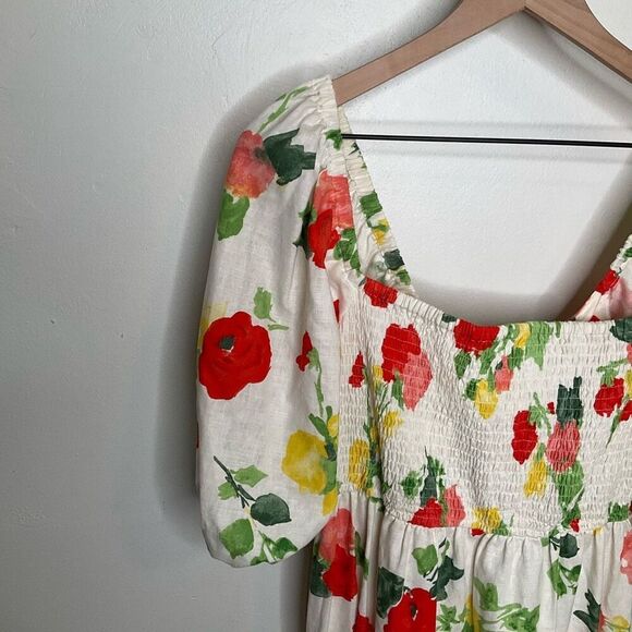 Sezane Carlotta Linen Midi Dress - Picture 7 of 10